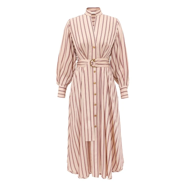 Zimmermann Valiant Tuck Shirt Dress
