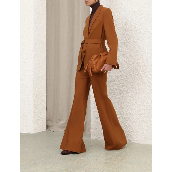 Zimmermann Valiant Wool Belted Blazer, view 3
