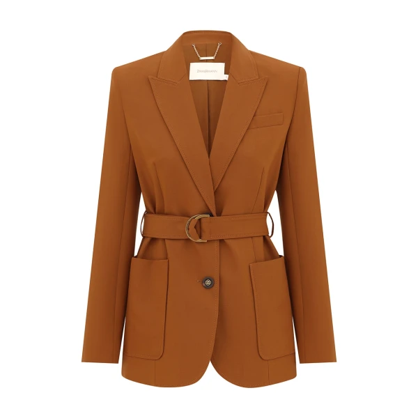 Zimmermann Valiant Wool Belted Blazer