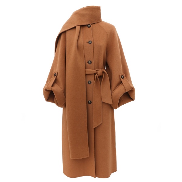 Zimmermann Valiant Wool Scarf Coat