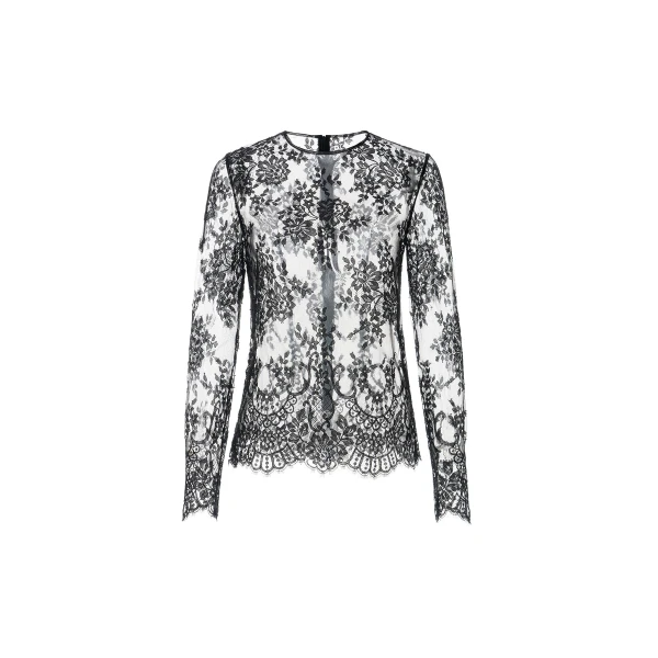 Hana Top in Black Lace