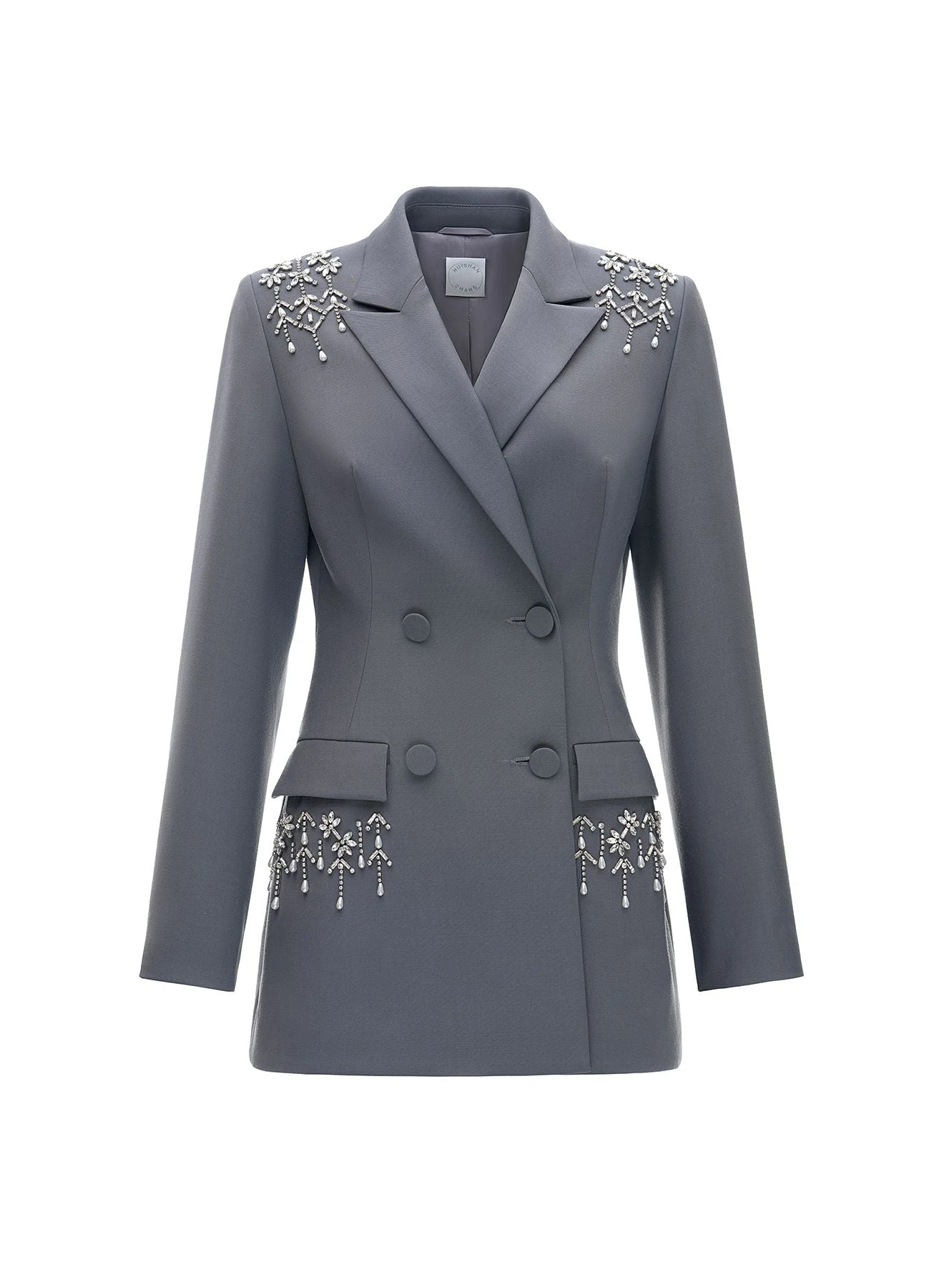 Joanne Blazer in Grey Tailoring