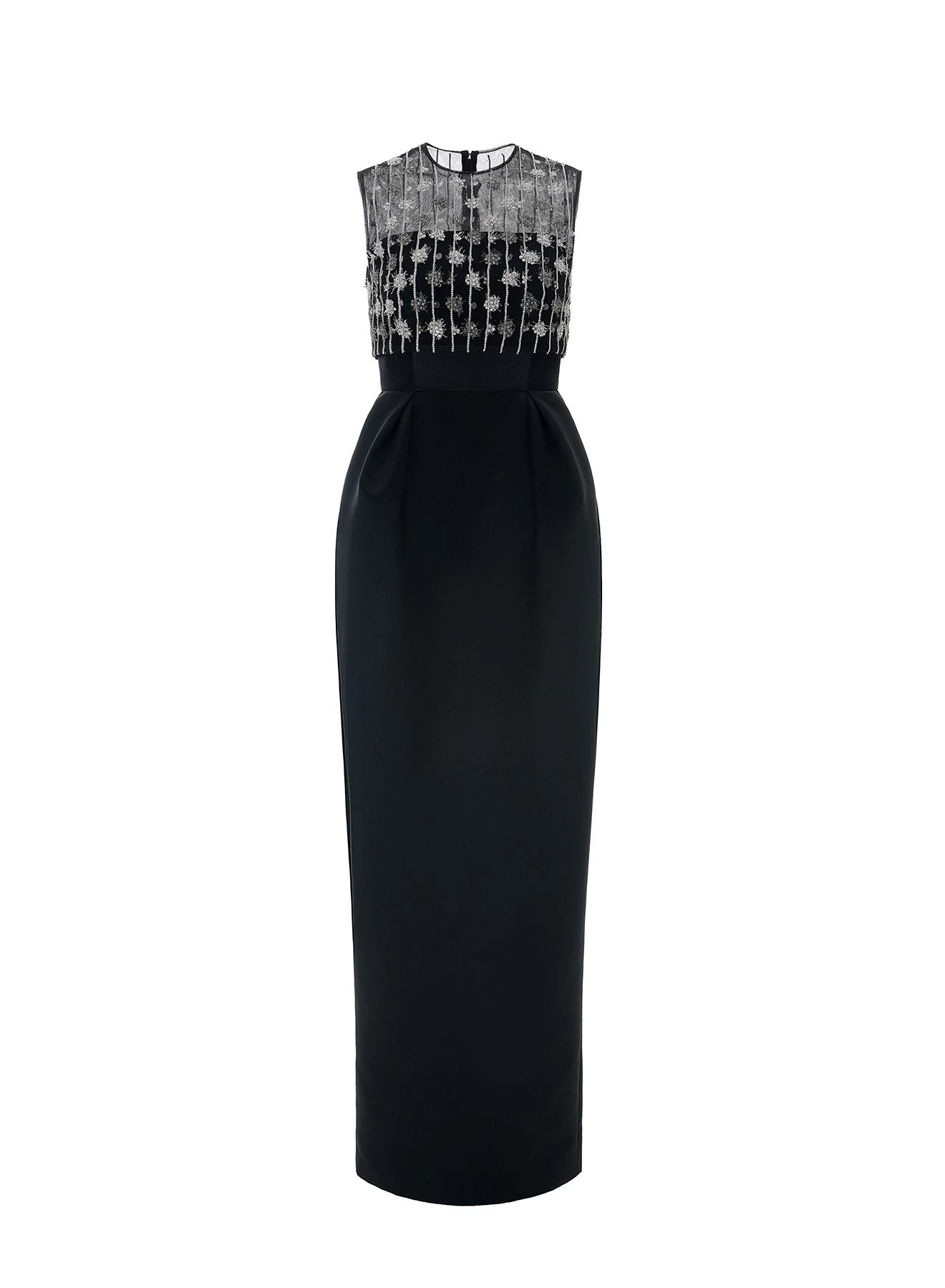 Julia Dress in Black Duchesse