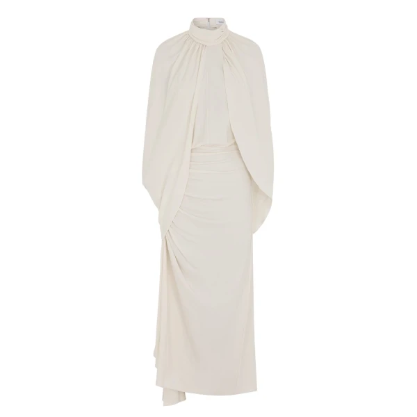 Dora Midi Dress in White