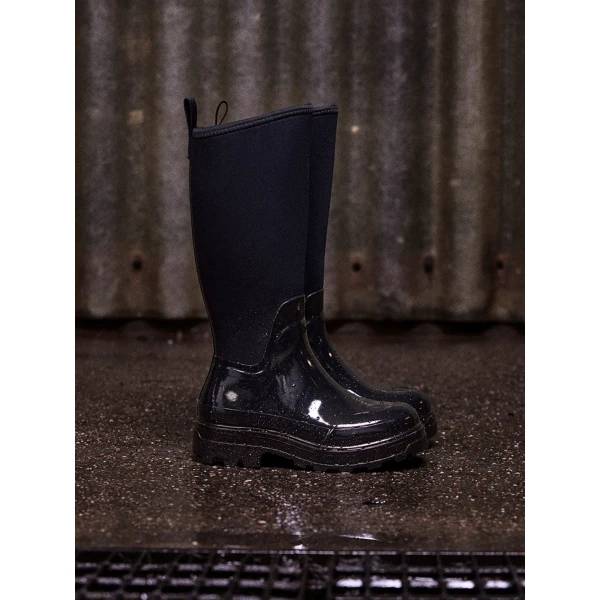 Black ATP Atelier rubber boots