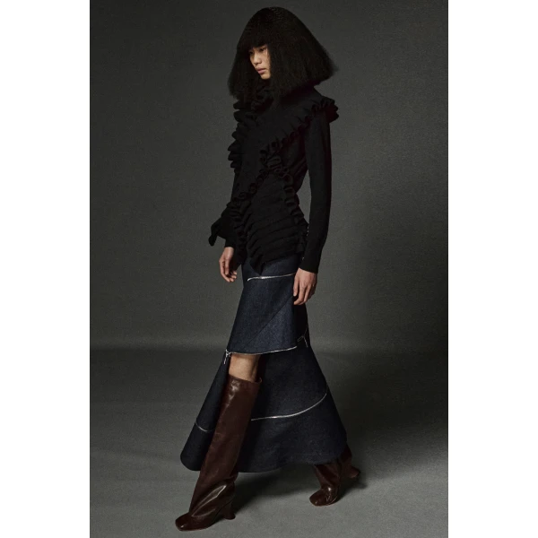 Black knitwear