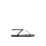 ATP Atelier Alassio in Black Flat Sandals