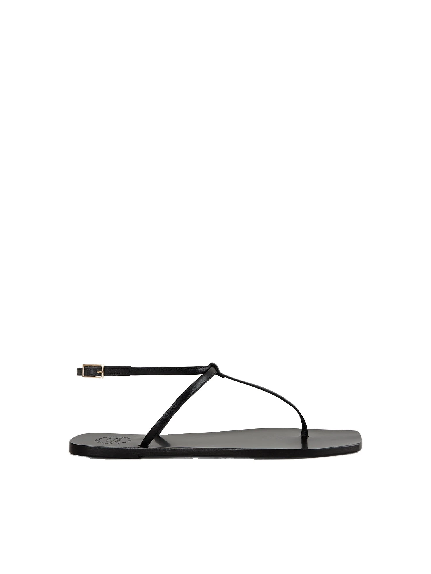ATP Atelier Alassio in Black Flat Sandals ATP Atelier Alassio in Black Flat Sandals