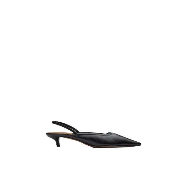 Lana in Black Slingbacks
