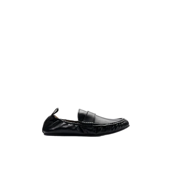 ATP Atelier Lauria in Black Slip On Loafers