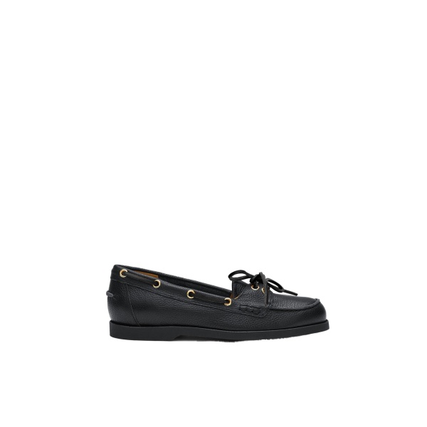 ATP Atelier Nesso in Black Boat Shoes