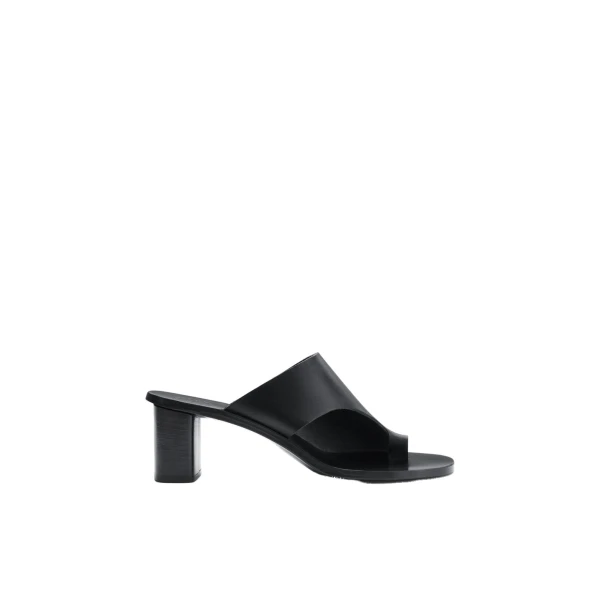 Rosate in Black Cutout Heeled Sandals
