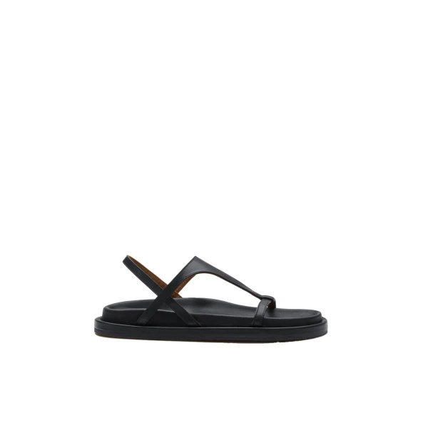 Ultimo in Black Comfy Sandals