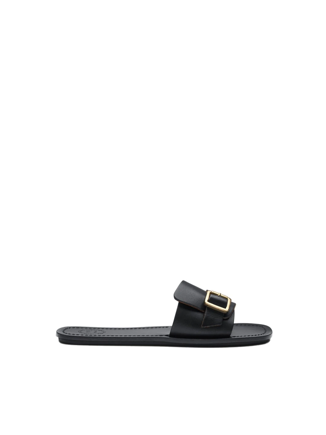ATP Atelier Velturno in Black Flat Sandals ATP Atelier Velturno in Black Flat Sandals