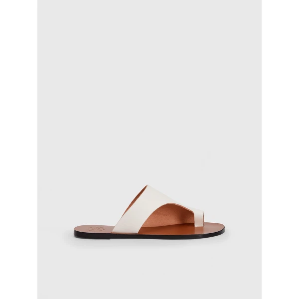ATP Atelier Rosa in Linen Cutout Sandals