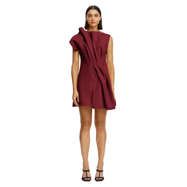 Hawkley Mini Dress in Mahogany