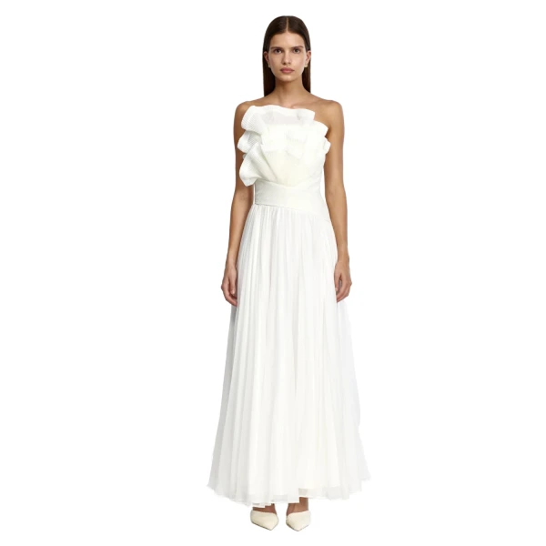 Acler Penda Maxi Dress in Ivory