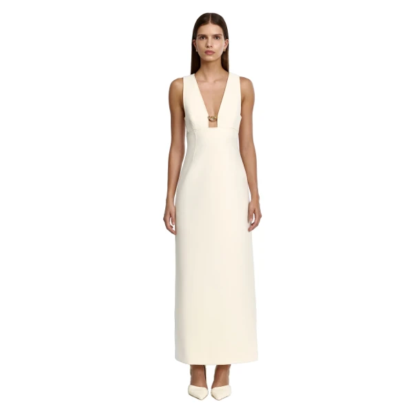 Acler Picardie Maxi Dress in Buttercream