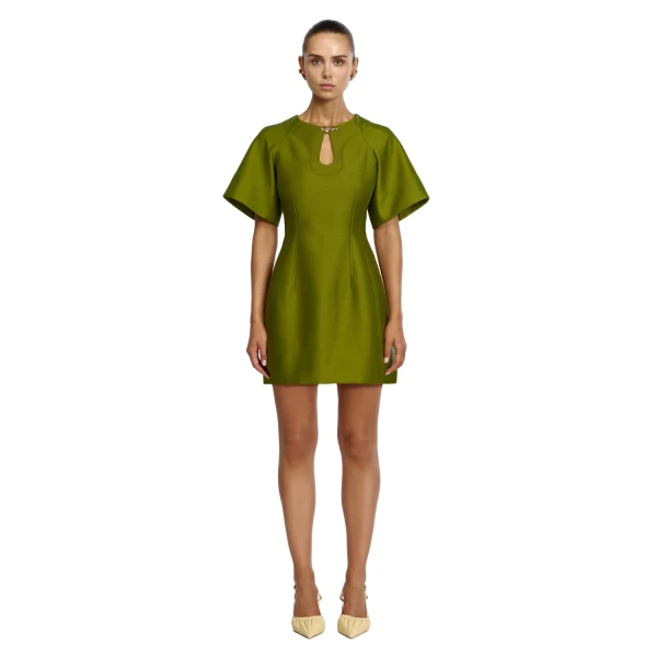 Acler Picts Mini Dress in Cardamom