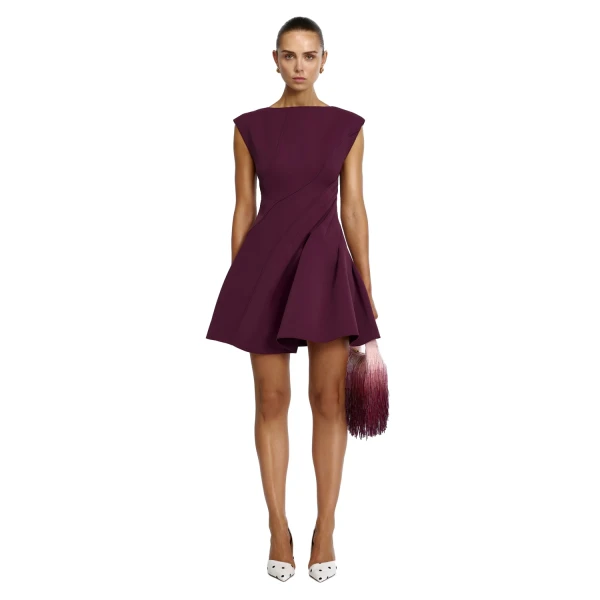 Acler Piddington Mini Dress in Boysenberry