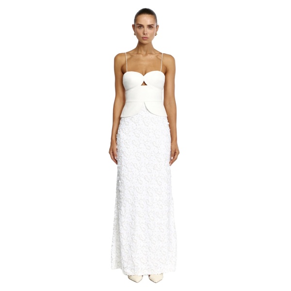 Acler Pryde Maxi Dress in Ivory