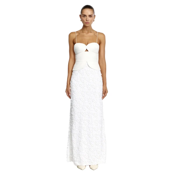 Acler Pryde Maxi Dress in Ivory
