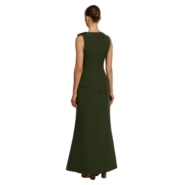Acler Quindus Skirt in Shadow Green, view 3
