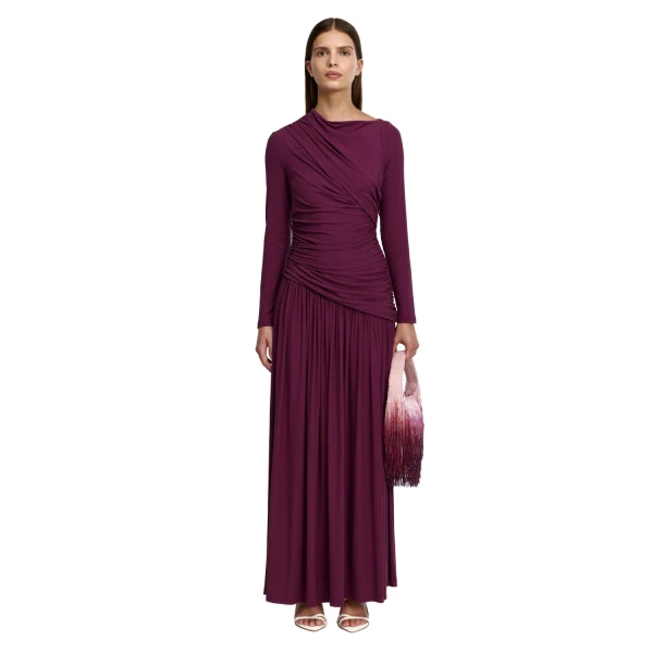 Acler Stamford Maxi Dress in Boysenberry