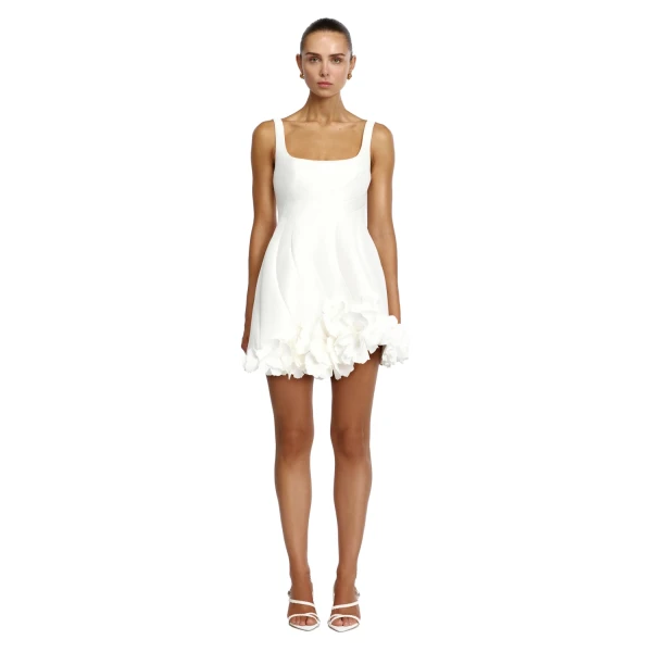 Acler Winchester Mini Dress in Ivory