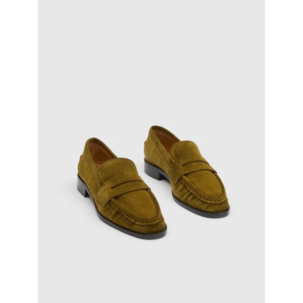 ATP Atelier Airola in Muschio Loafers Green