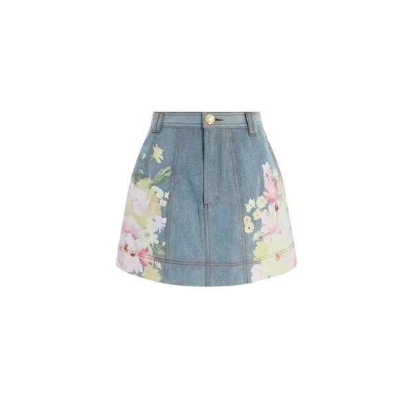 Aje Daisy Denim Mini Skirt