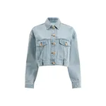 Aje Joy Curved Back Denim Jacket