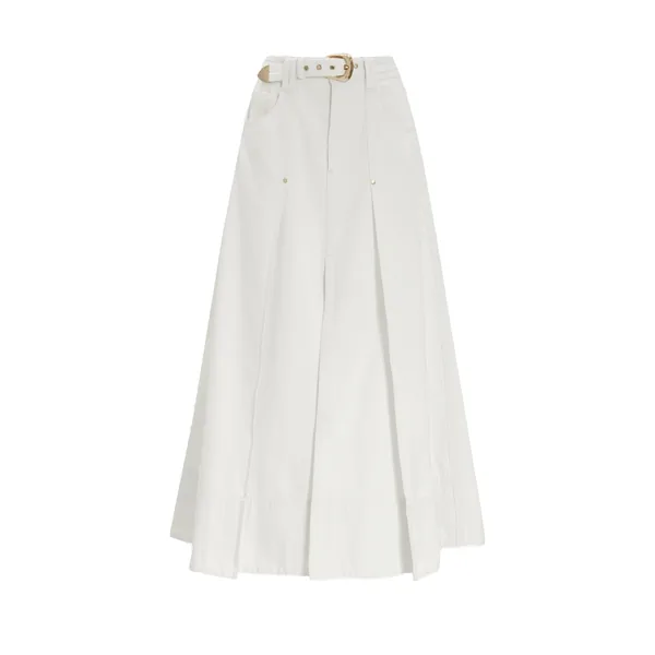 Aje Leni Denim Midi Skirt