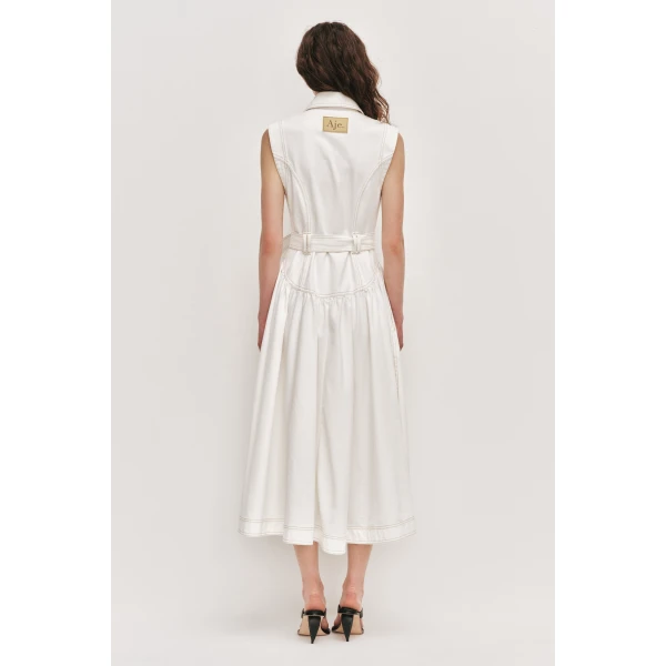 Aje Liliana Denim Midi Dress