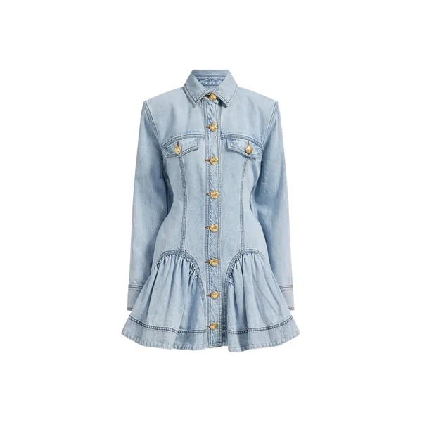Aje Noa Denim Mini Dress