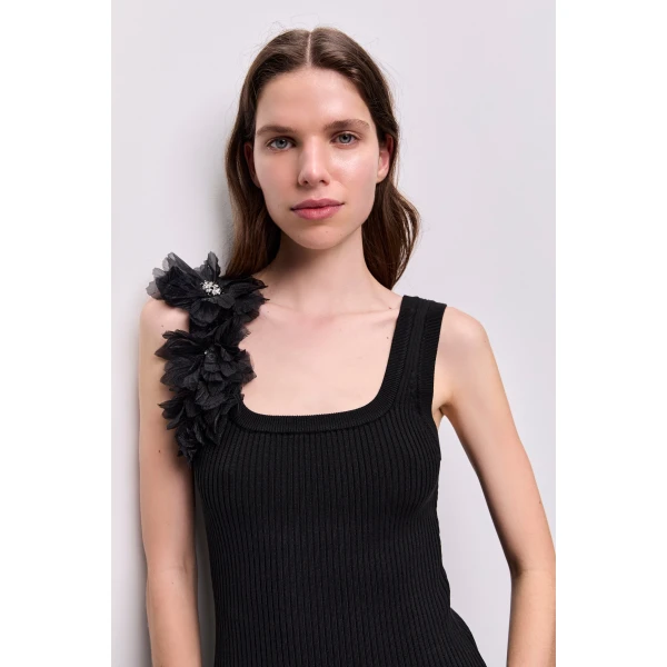 Black knitwear
