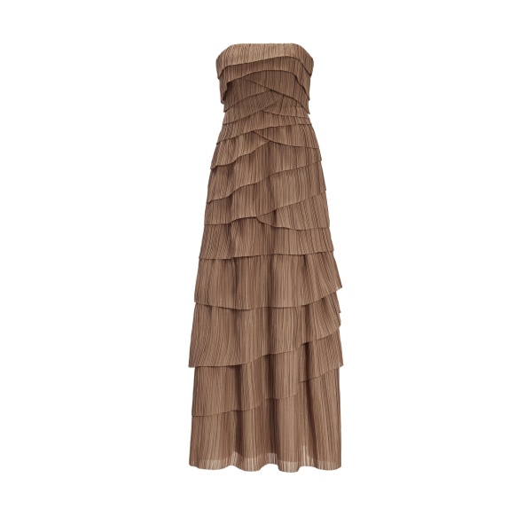 Aje Phoebe Pleated Gown