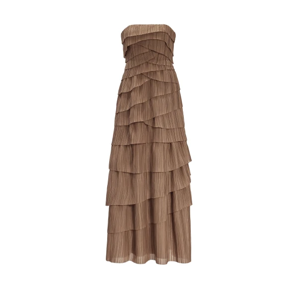 Aje Phoebe Pleated Gown