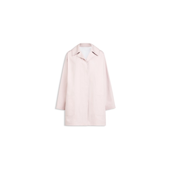 Alaia a-line silk cotton coat