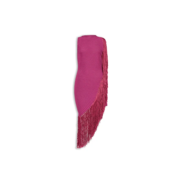 Asymmetric Fringed Dress