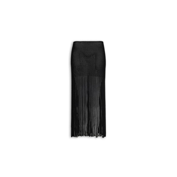 Beaded Knit Column Skirt