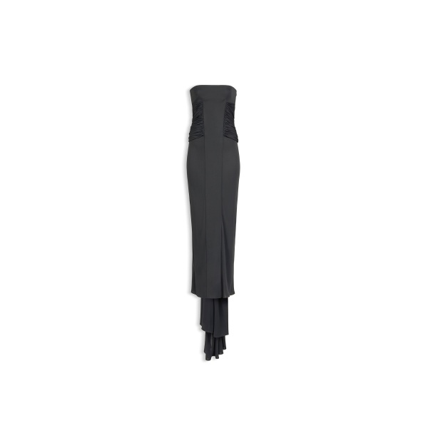 Alaia bustier jersey fluid dress