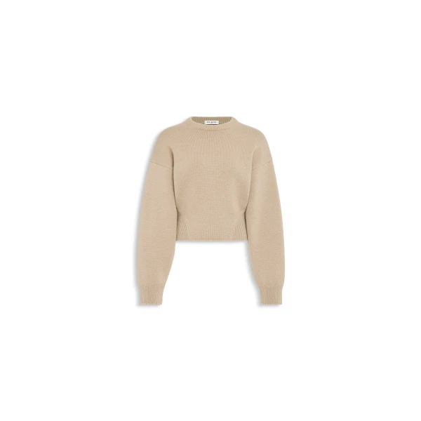 Cashmere Crew Neck Jumper in Sand