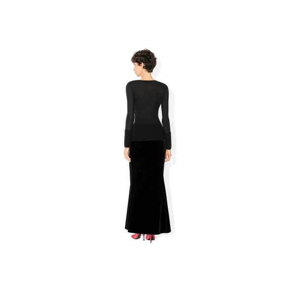 black designer skirts