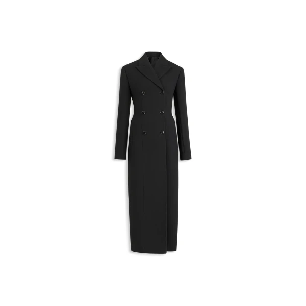 Crepe Wool Tailored Coat