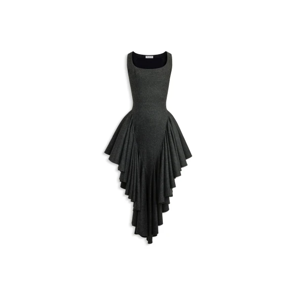 Alaia felted wool triangle dress