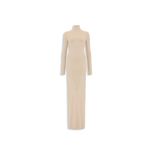 Jersey Bodycon Dress in Mole