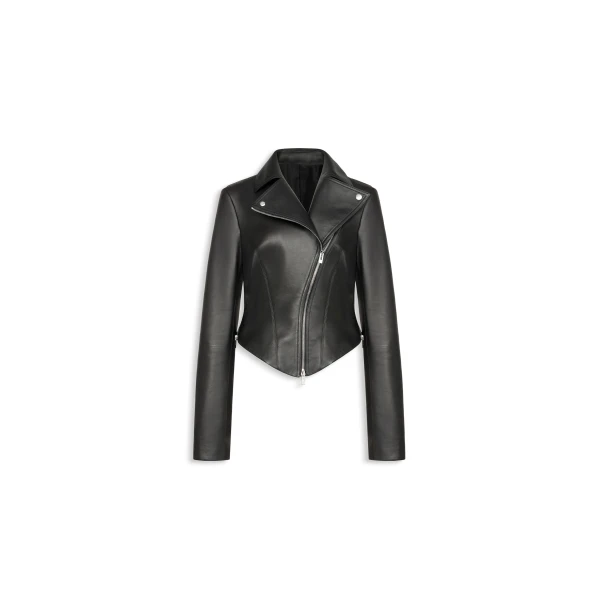Alaia lambskin biker jacket
