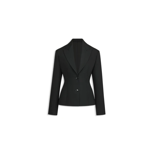 Light Wool Single-Breasted Jacket