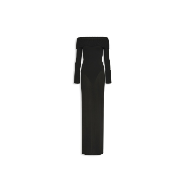 Alaia merino off-shoulder dress